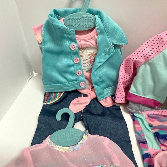 6 New on Hangers My Life Doll Clothes or all 18" Dolls Lot C - Picture 7 of 8
